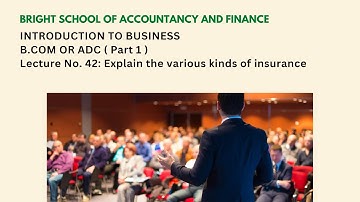 Introduction to business | B.COM OR ADC (Part 1) | Past papers Solved | Lecture: No 42