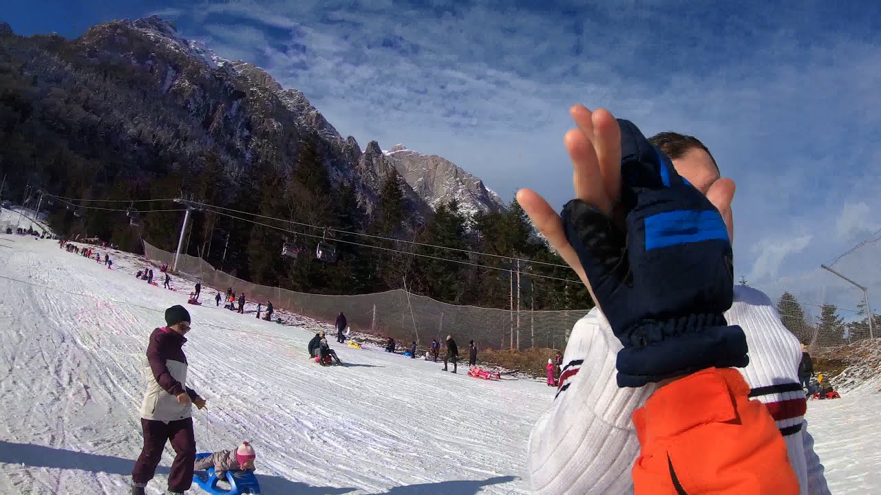 În viteză pe Pârtia Kalinderu .