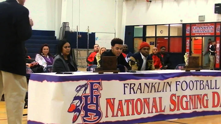 Franklin football Juantez McRae / National Signing...