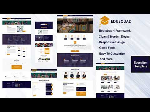 Edusquad - Bootstrap 4 Education Template | Themeforest Website Templates and Themes