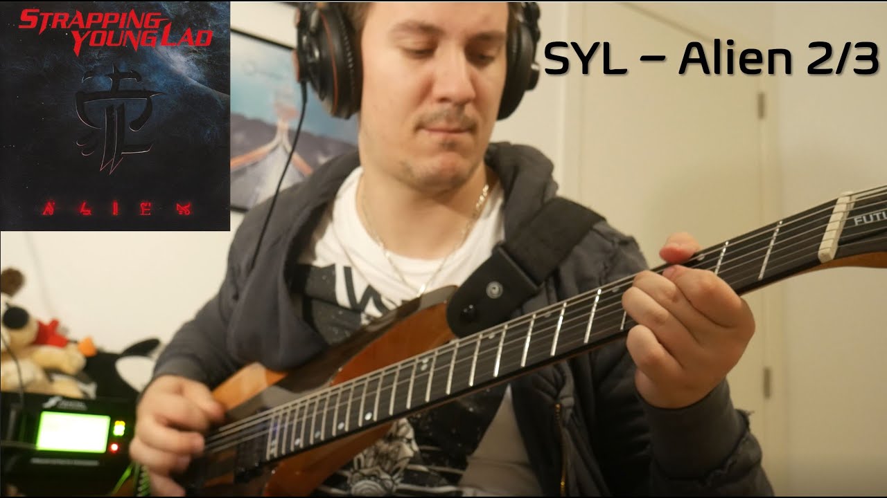 Strapping Young Lad Alien full album guitar cover 2/3 (Love?, Shine