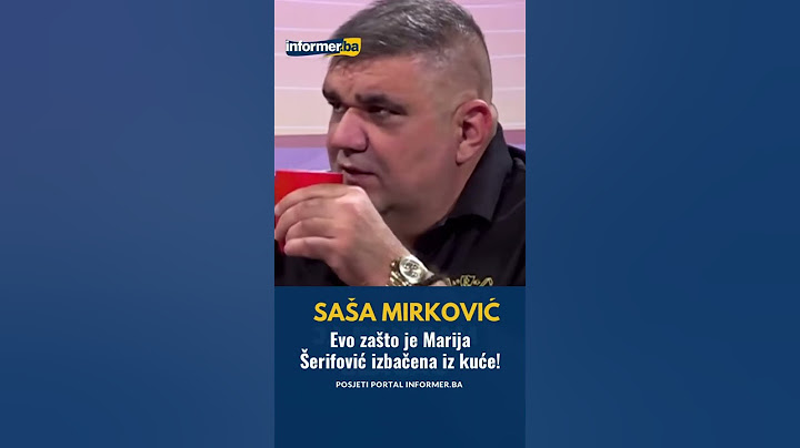 SAŠA MIRKOVIĆ OTVORIO DUŠU: Marija Šerifović je spavala u kadi jer je lezbejka!