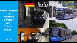 Public transport in München, Germany (Trams, Metro, Buses)