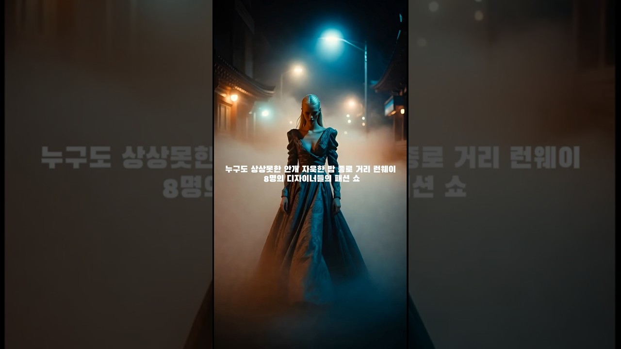 안개 속 종로 런웨이: 8명의 디자이너 AI 패션쇼 (Jongno Fog Runway: 8 Global Stars AI Fashion Show)