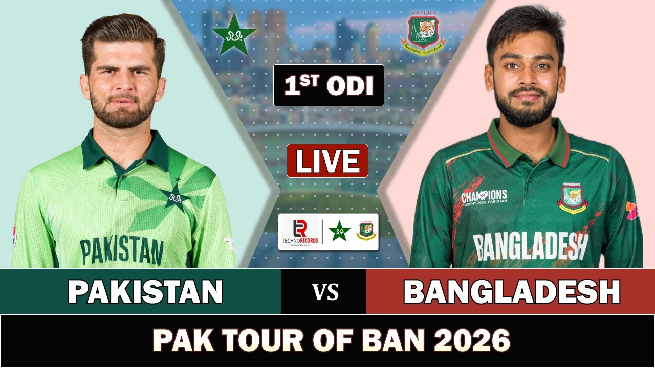 PAKISTAN vs BANGLADESH 1st ODI MATCH LIVE SCORES | PAK vs BAN LIVE MATCH COMMENTARY