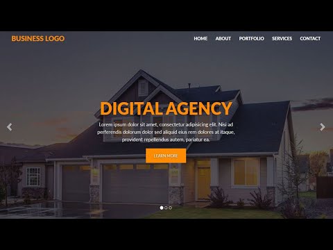 How to Create a Website using HTML CSS and Bootstrap | Kenburns Effect