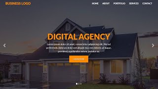 How to Create a Website using HTML CSS and Bootstrap | Kenburns Effect