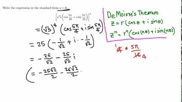 Trigonometry: De Moivre