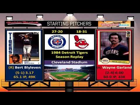 Game 48 - 1984 Detroit Tigers Season Replay v Cleveland Indians @ Cleveland  Stadium 