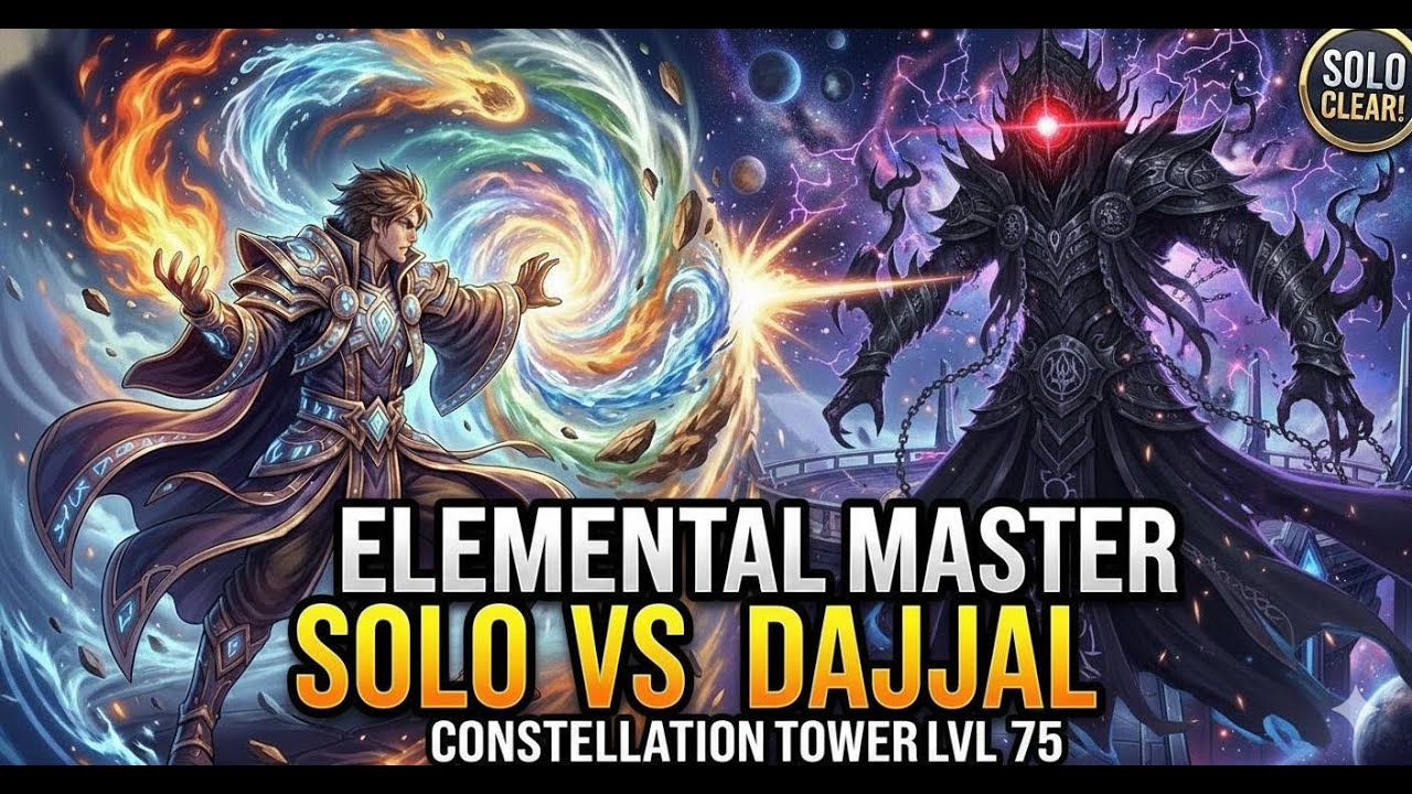 Elemental Master vs Dajjal | Solo Constallation Tower | Story of Ragnarok 