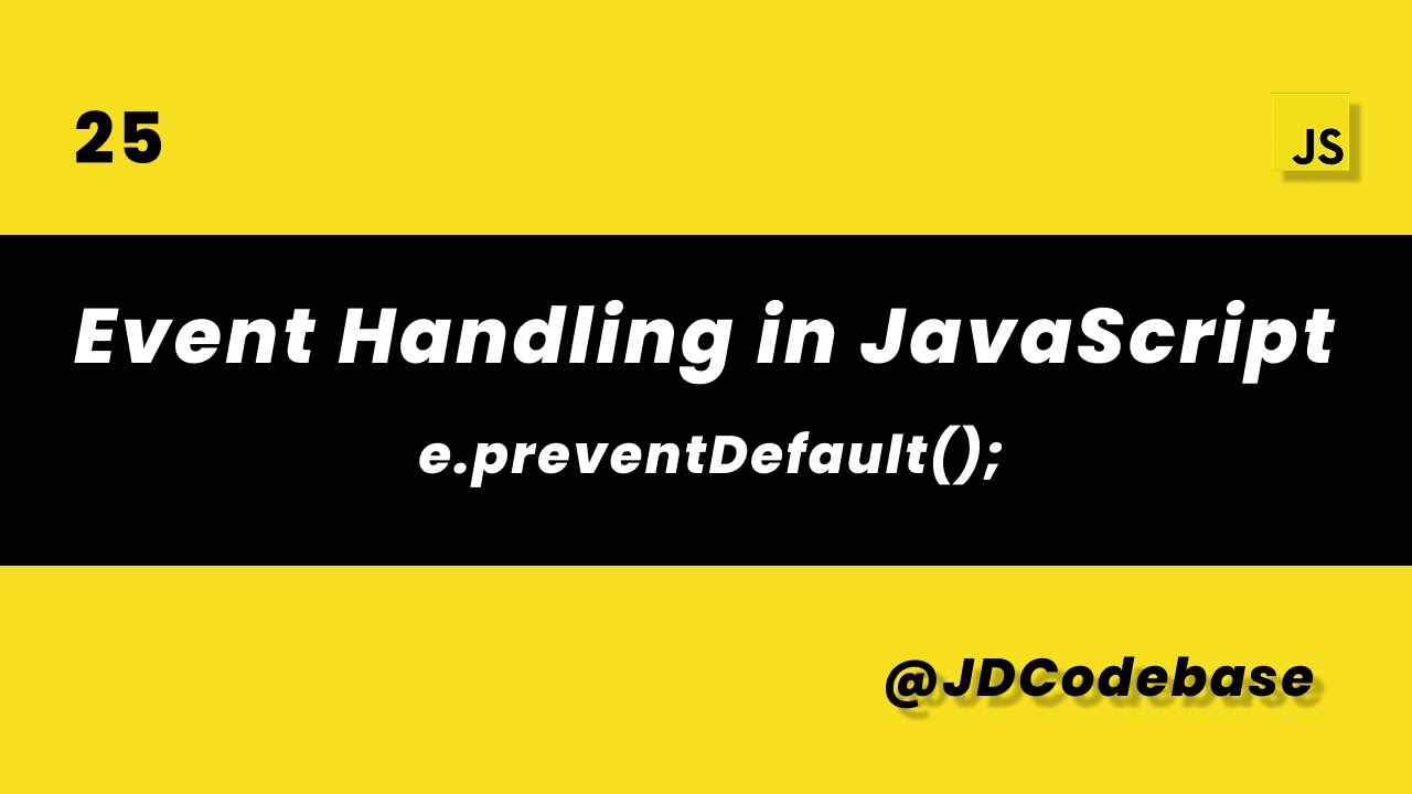 JavaScript Event Handling | addEventListener & Event Object Explained ...