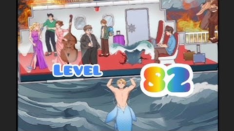 Annoying puzzle game level 82 Help the mermaid rescue the sunken ship #gameplay #video