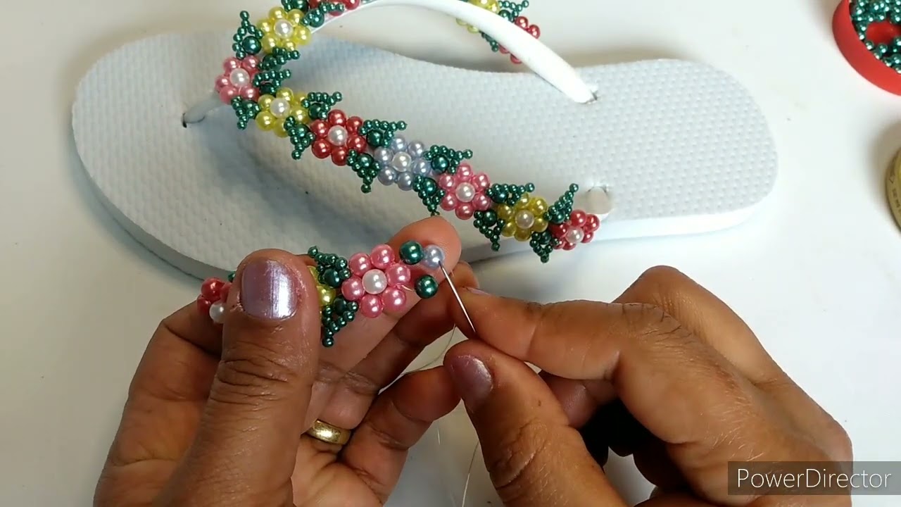 💐Trama primavera 💐toda em pérolas para iniciantes.