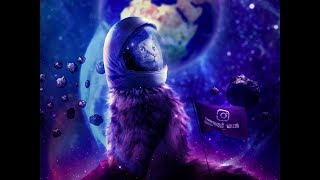 astronaut cat in the space | photoshop manipulation