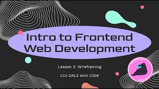 Web Development Lesson #3: Wireframing