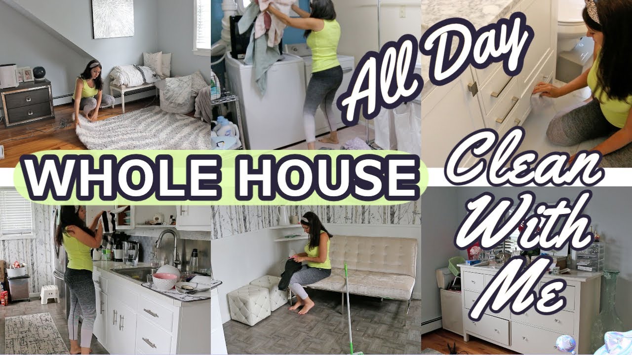 WHOLE HOUSE CLEAN WITH ME || ALL DAY CLEANING MOTIVATION 2022 - YouTube