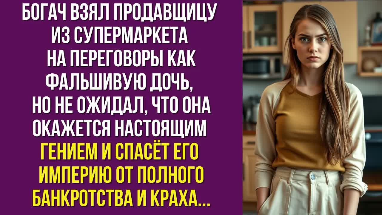 Богач взял продавщицу из супермаркета на переговоры как фальшивую дочь, но не ожидал
