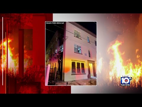Apartment building fire injures 3, displaces 5 in Miami