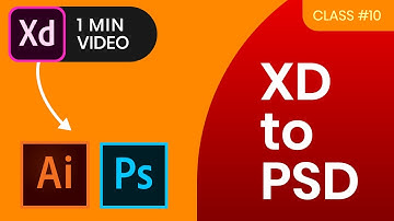 Adobe xd Export Save As .PSD format | Tutorial