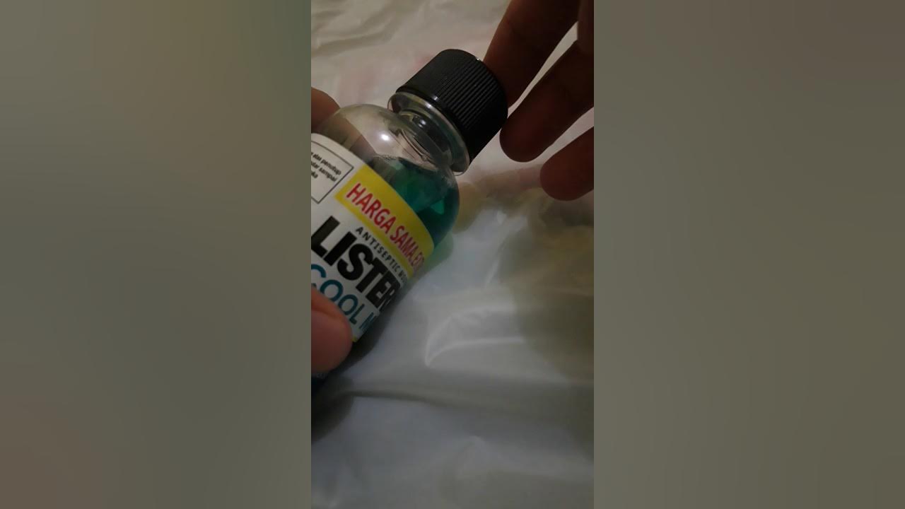 Cara membuka tutup botol listerine yang baru #aslisusah - YouTube