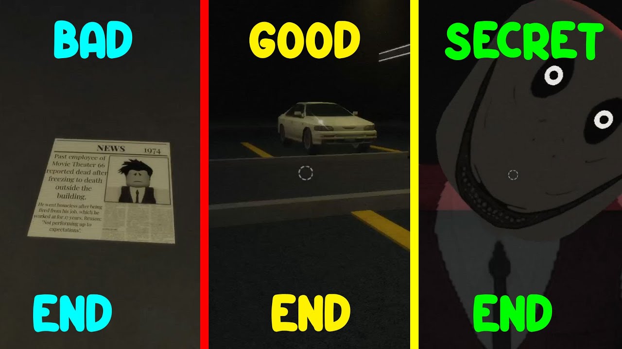 All 3 Endings in Screening 66 ANOMALY [HORROR] | ROBLOX