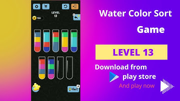 Water colour sort Level  13//Android Games 2022