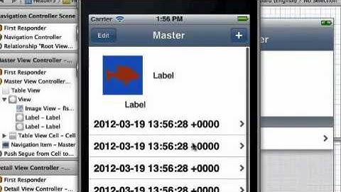 iPhone Xcode 4.3 Table Cell Header Image and Text Tutorial - No Code Method