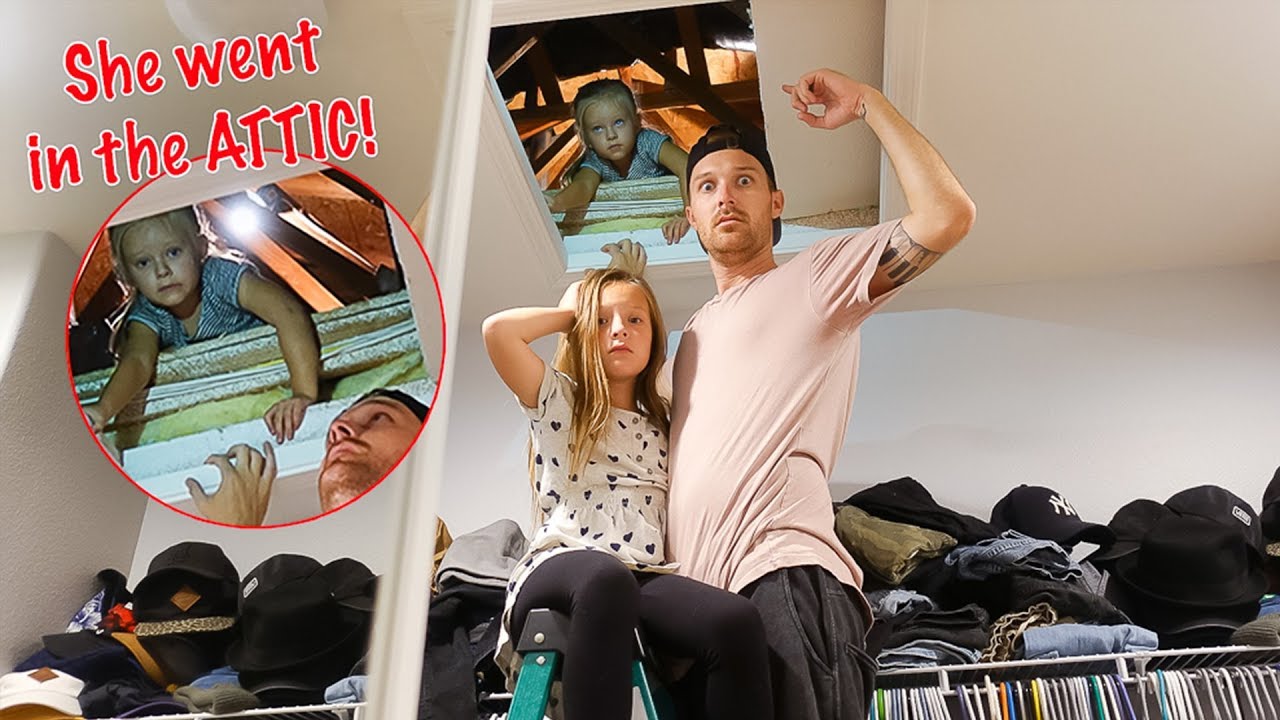 Exploring Our Spooky Attic! 🔦 FOUND MYSTERY BOX