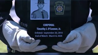 PSP honors Cpl. Timothy O'Connor in Harrisburg Memorial Ceremony