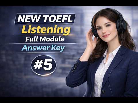 NEW TOEFL Listening Full Module #5｜新形式 完全模試＋Answer Key