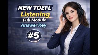 NEW TOEFL Listening Full Module #5|新形式 完全模試+Answer Key(2026対応)
