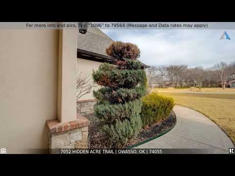 7052 Hidden Acre Trail, Owasso, OK home video tour