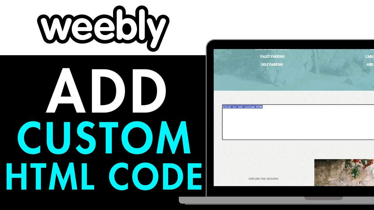 How to Add Custom HTML Code to Weebly 2025 (RIGHT WAY) - YouTube