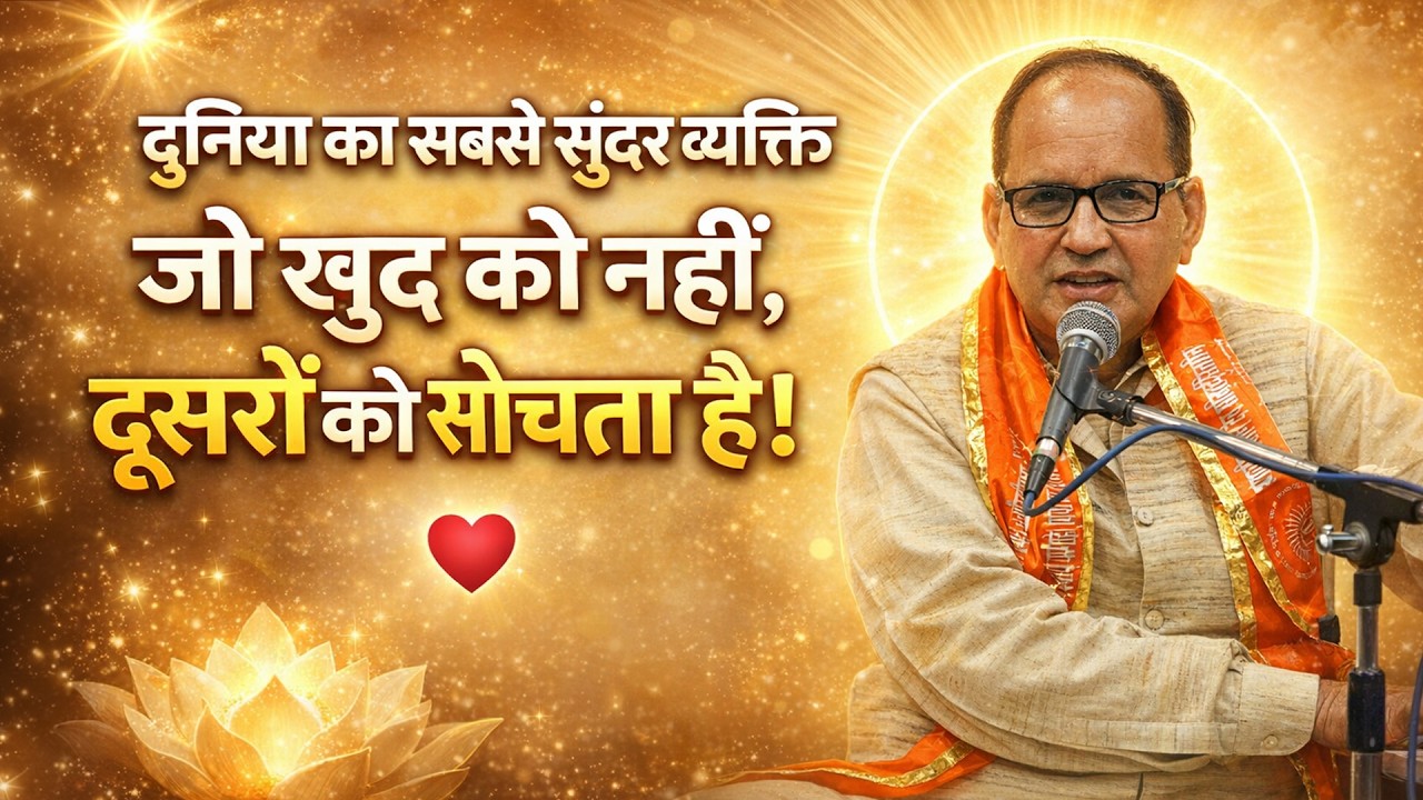 दुनिया का सबसे सुंदर व्यक्ति: जो खुद को नहीं, दूसरों को सोचता है || BY रामनिवास आर्य जी