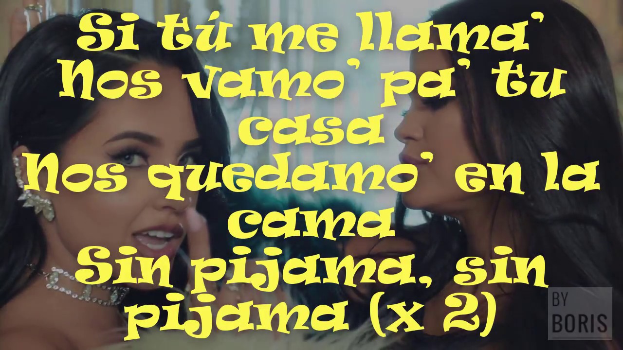 Becky G Natti Natasha Sin Pijama Lyrics Letra YouTube Becky g natti natasha sin pijama lyrics letra youtube