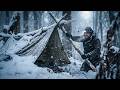 🔥 Ultimate Winter Survival ❄️ Alone in -21°C Blizzard, Deep Snow & Frozen Forest