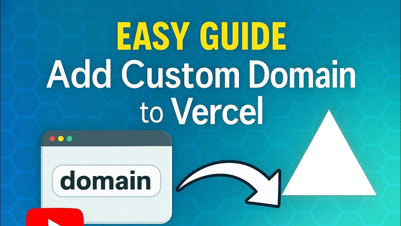 How to add a custom domain to vercel project - YouTube