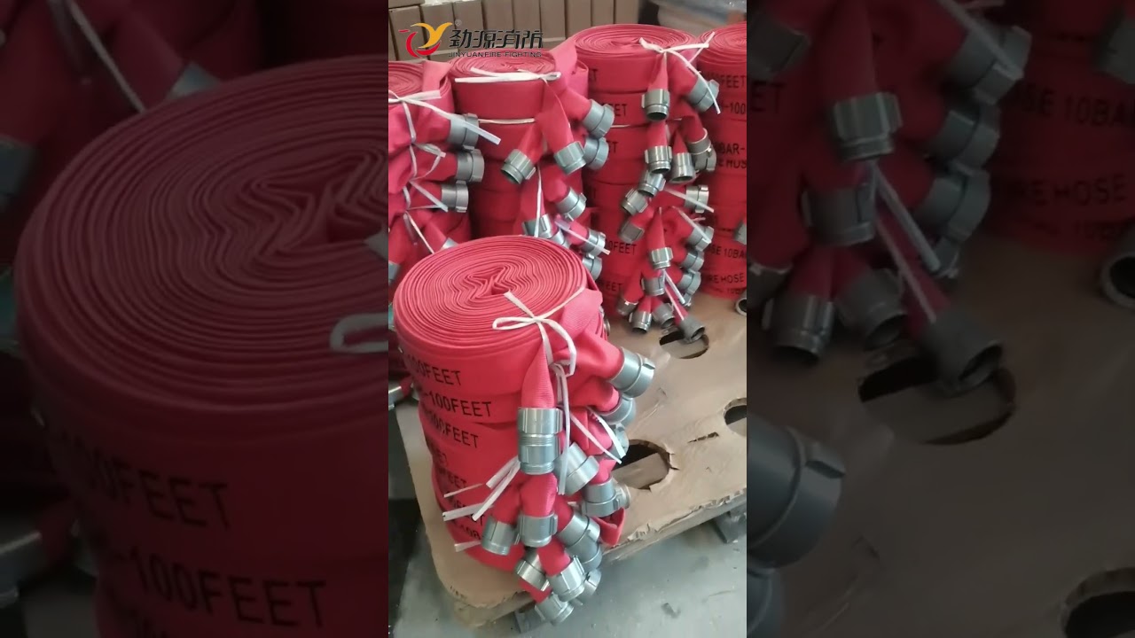 Red Fire Hose with NH Coupling 