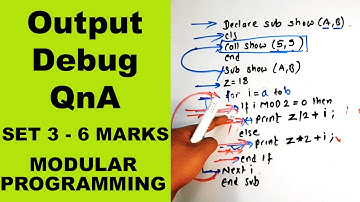 Find Output Debug and question answer || Modular Programming || SET 3 || Readersnepal