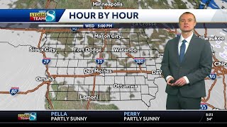 More clouds return to Iowa for Wednesday