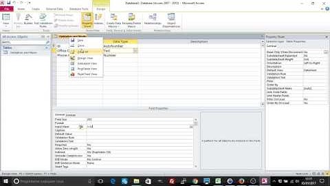 Access: Input Masks, Validation rules and Validation Text