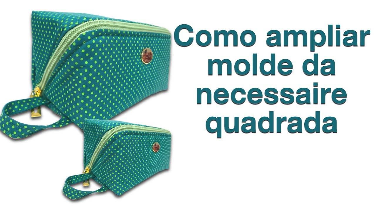 Ampliação molde de necessaire quadrada