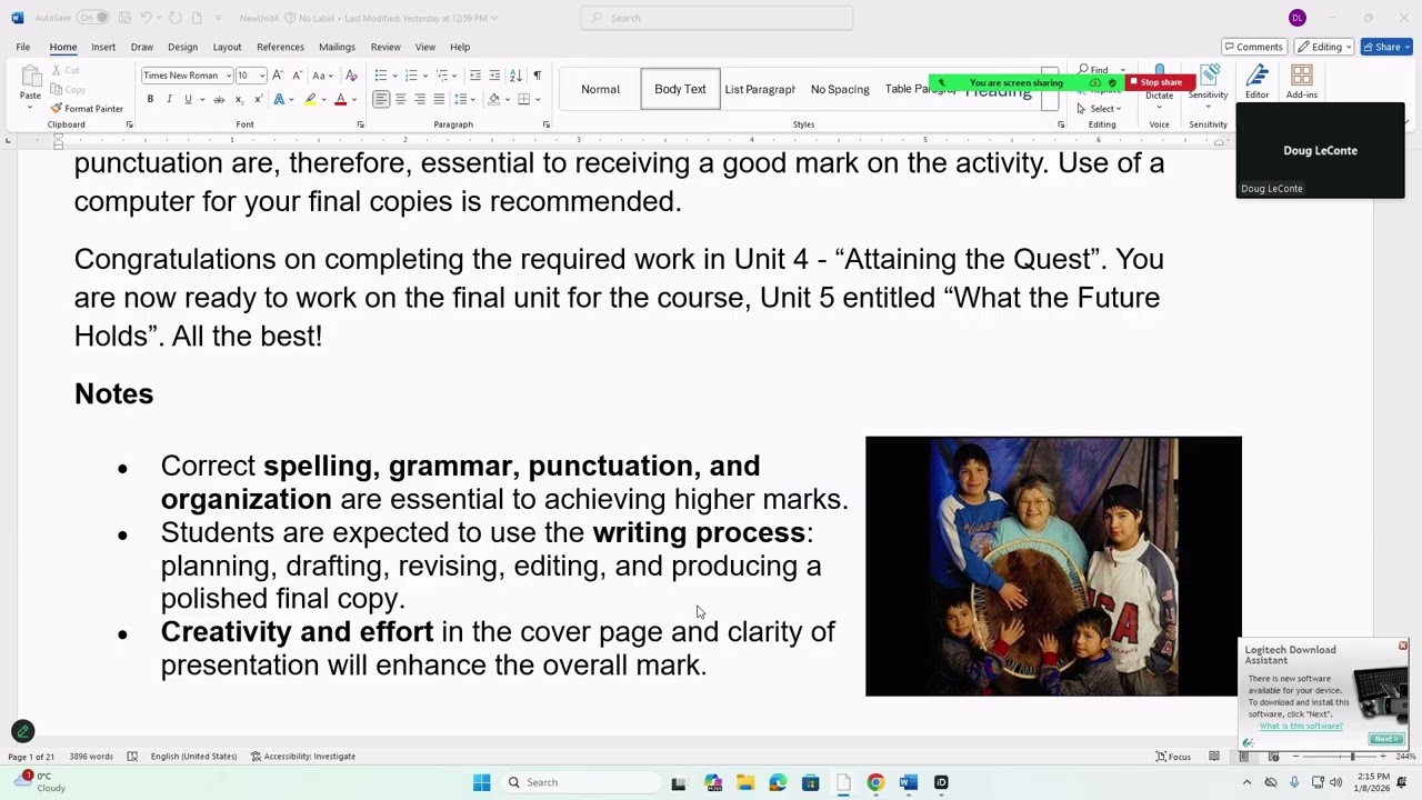 ENG3E Class 26:  Unit 4 Activity 5 KQ 19