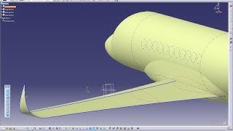 Catia V5- Tutorial : How to design An Aircraft on Catia- Dassault falcon 7x- Part 3- Wing