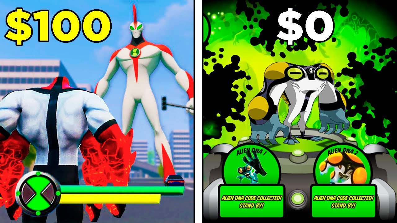 Testei JOGOS PAGO Vs GRÁTIS DE BEN 10 ‹ Abeia ›