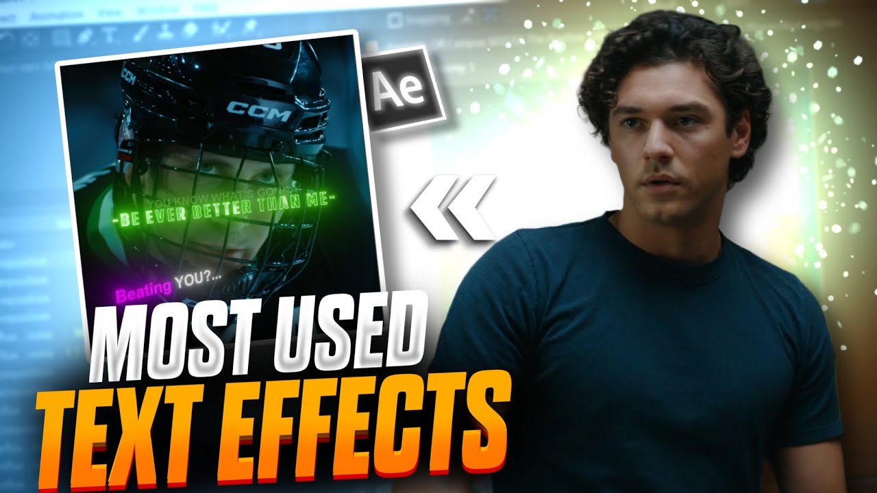 Most Used Text Effects Tutorial | After Effects #texteffect - YouTube