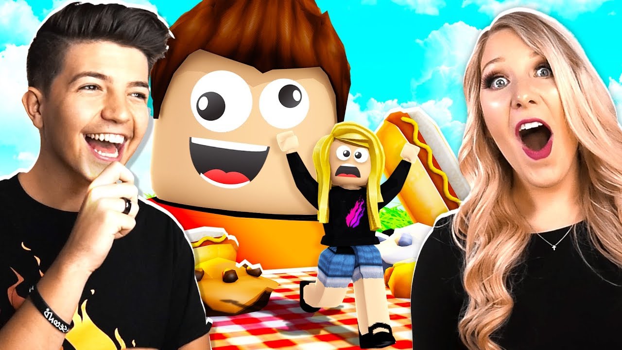 Playing The Funniest Roblox Game With My Wife Eat Or Die Youtube