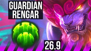 RENGAR &amp; Draven vs JAYCE &amp; Ashe (SUP) | Guardian | KR Master | 26.9