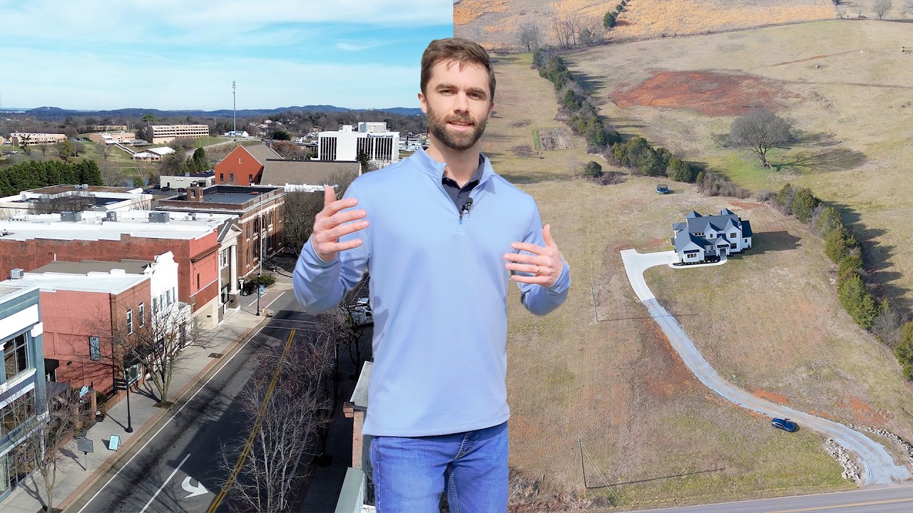 Очаровательный центр города Мэривилл, штат Теннесси, огромные жилые комплексы и лучшие магазины.