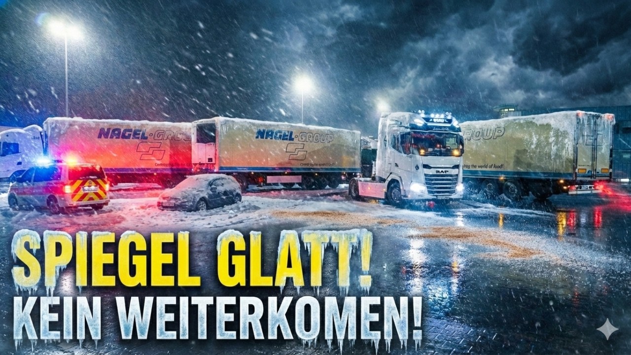 Eisregen! Hier geht nichts mehr!!! Siggi au Achse#211 Der LKW Vlog